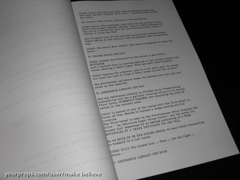 Screenplay – The Ninth Gate (1999) – image 3