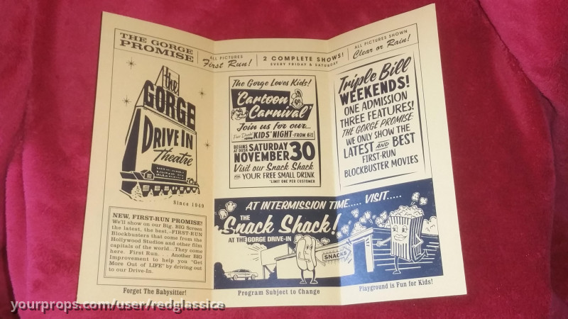 Ramon (Michael Garza) Gorge Drive-In Flier Screen Used Hero Movie Prop – Scary Stories to Tell in the Dark (2019) – image 2
