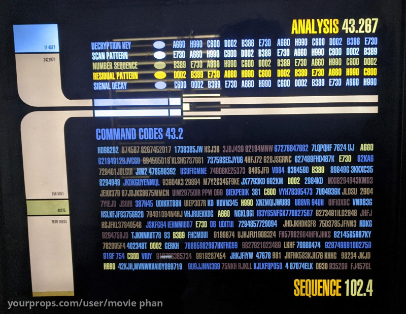 Enterprise Bridge LCARS panel – Star Trek: The Next Generation (1987) – image 1
