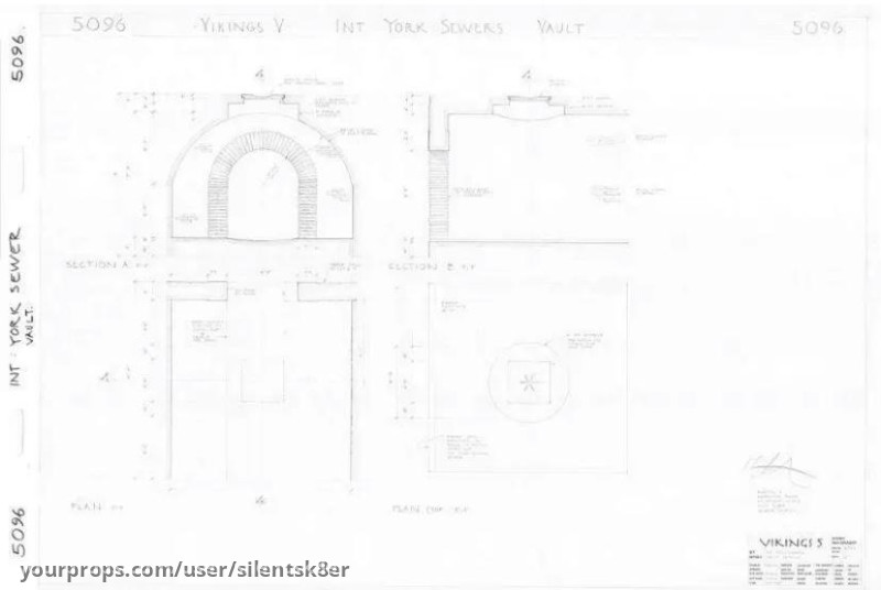 YORK Sewer CONCEPT ART S5-EP5 (x3) – Vikings (2013) – image 2