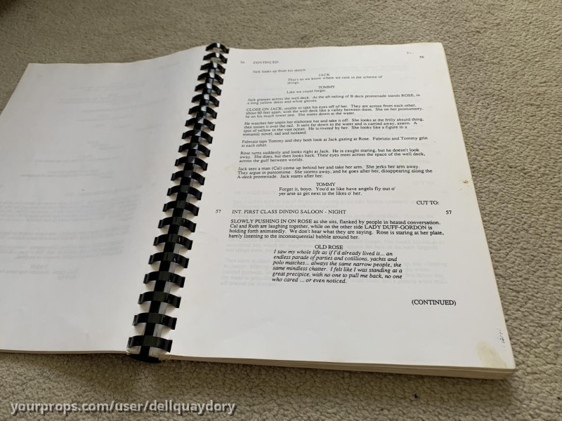 Original Titanic Script – Titanic (1997) – image 2