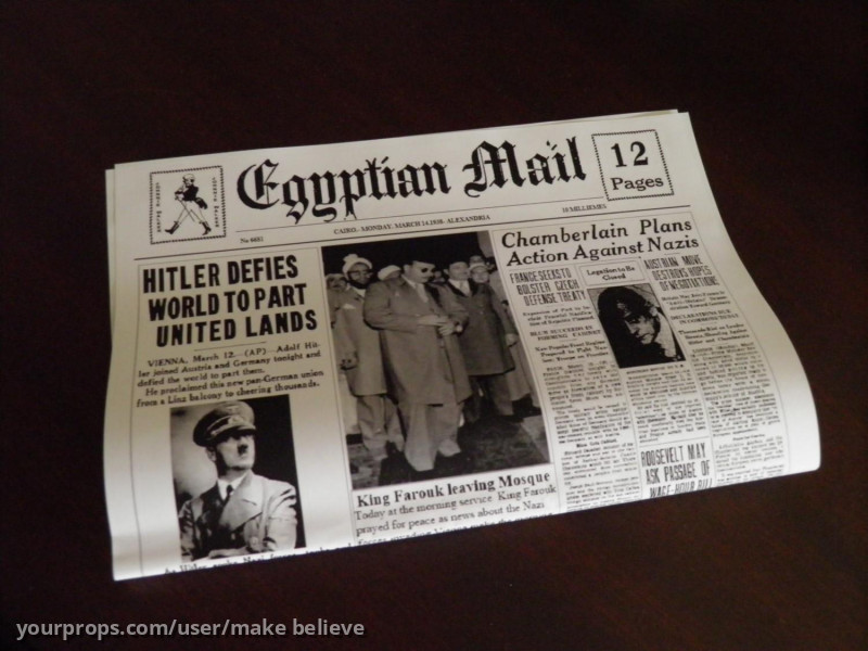 Sallah's Egyptian Mail newspaper front page – Raiders of the Lost Ark (1981) – image 1