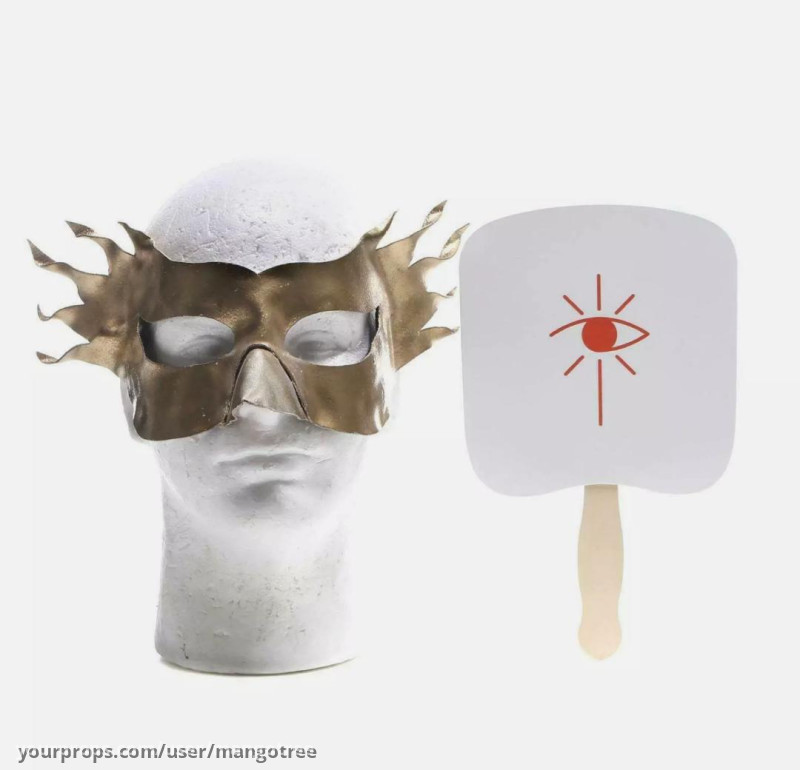 Jibran's screen matched mask and screen used paddle – The Lovebirds (2020) – image 1
