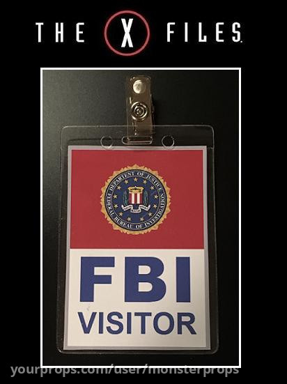 The x-Files Prop FBI Visitor Pass – The X-Files (1993) – image 1