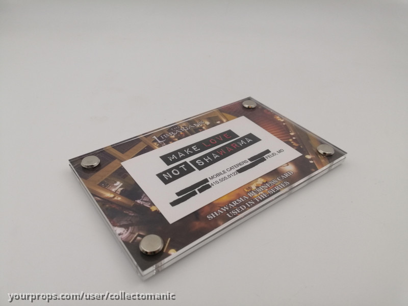 SHAWARMA BUSINESS CARD – The Librarians (2014) – image 1