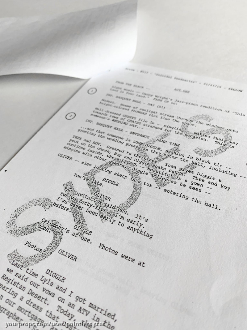 Call Sheet & Sides (3x17) – Arrow (2012) – image 2