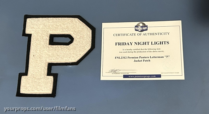 Permian Panthers production Team patches. Premiere Props COA – Friday Night Lights (2004) – image 2