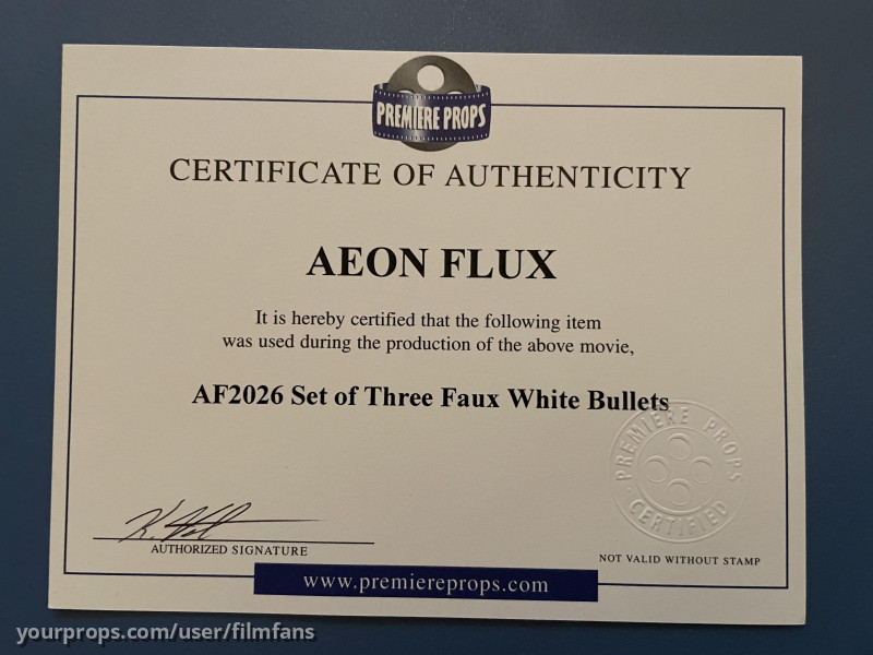 Prop White resin bullets – Æon Flux (2005) – image 5