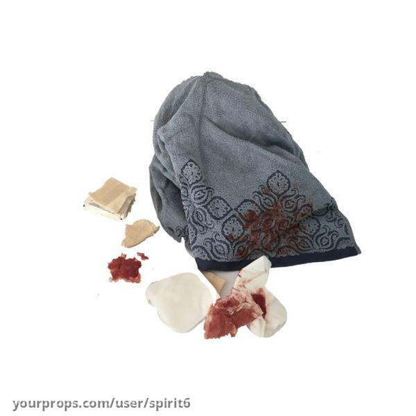 Screen Used, Bloody Towel and Gauze – Dog (2022) – image 1