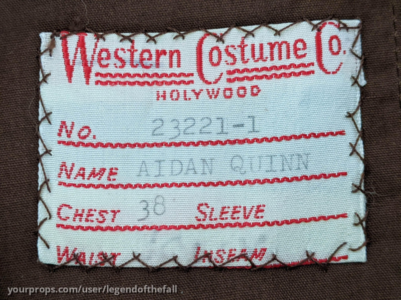 Alfred Ludlow's Vest – Legends of the Fall (1994) – image 3