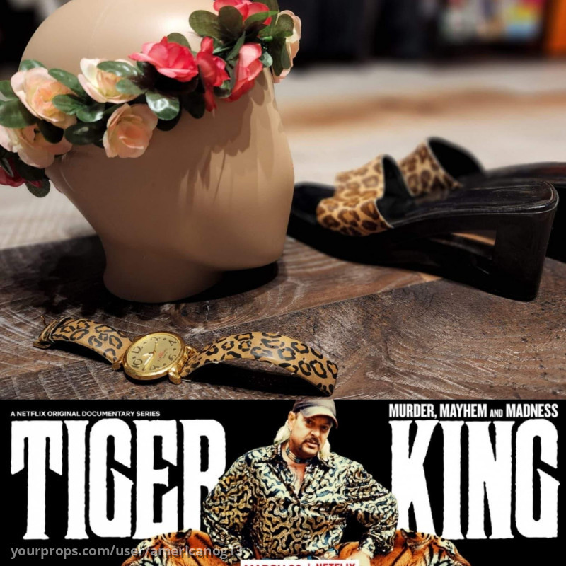 Carole Baskin's Worn Flower Crown (Haku Lei) Shoes & Watch – image 1