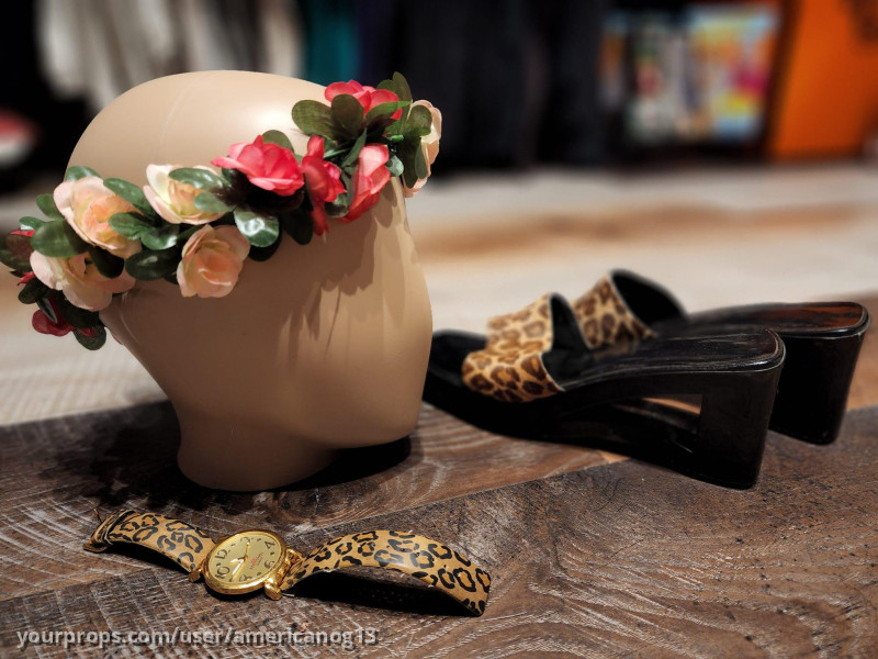 Carole Baskin's Worn Flower Crown (Haku Lei) Shoes & Watch – image 2