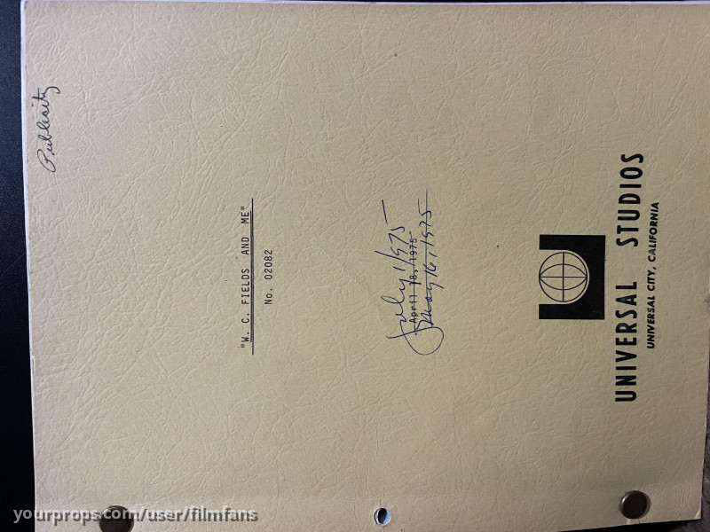 Original Script dated July 1975 – W.C. Fields and Me (1976) – image 1