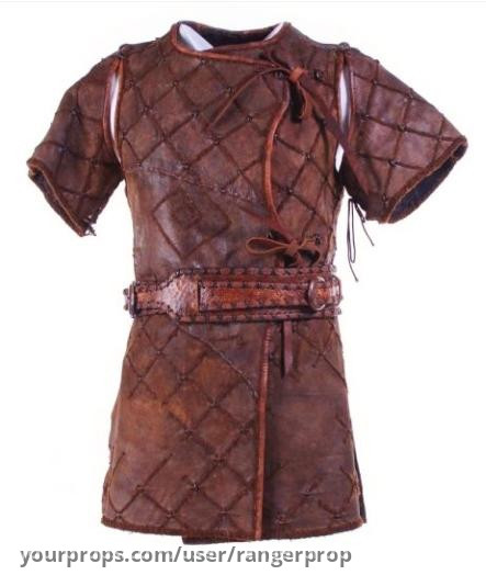 screen worn "Sigurd Ragnarsson" short sleeve Leather Armor tunic – Vikings (2013) – image 2