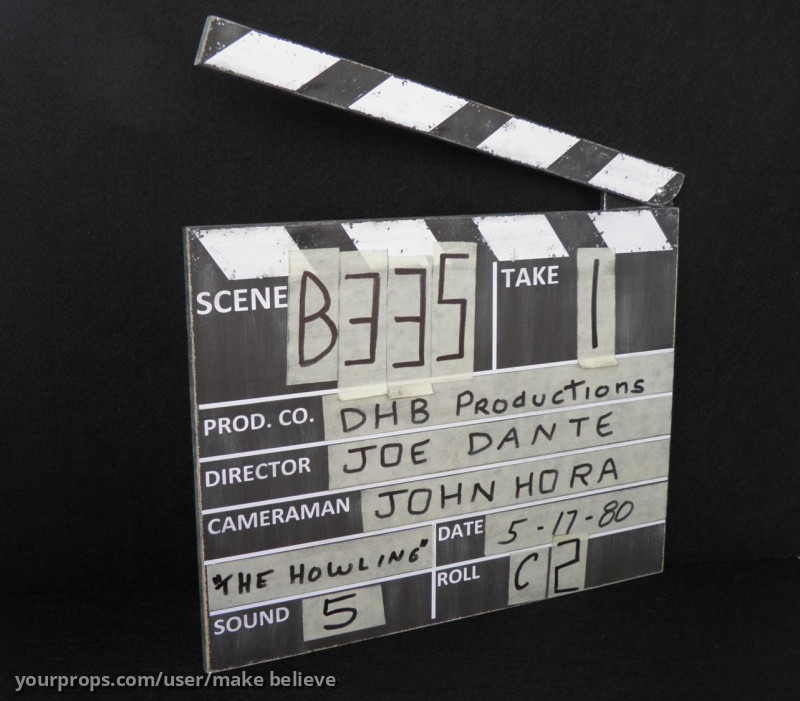 Movie clapperboard replica – The Howling (1981) – image 1