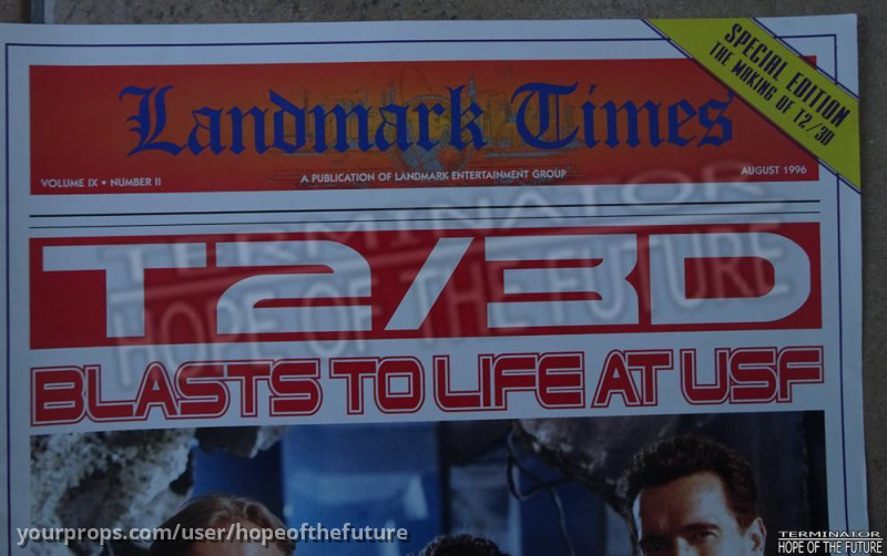Landmark Times August 1996 Terminator 2 3D Universal Studios Florida – T2 3-D: Battle Across Time (1996) – image 2