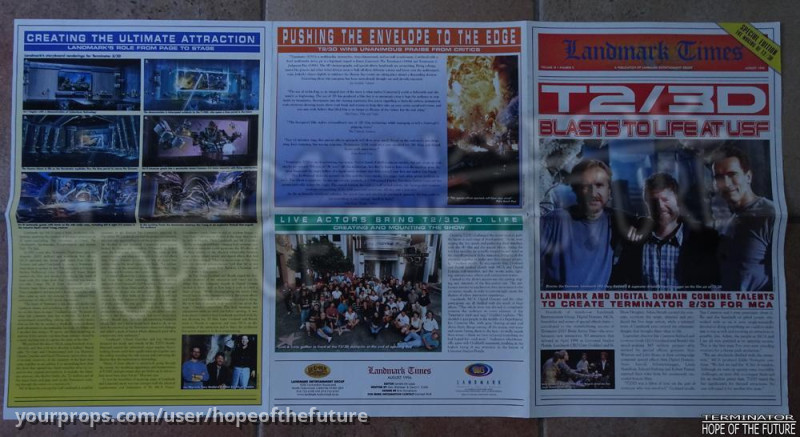 Landmark Times August 1996 Terminator 2 3D Universal Studios Florida – T2 3-D: Battle Across Time (1996) – image 4