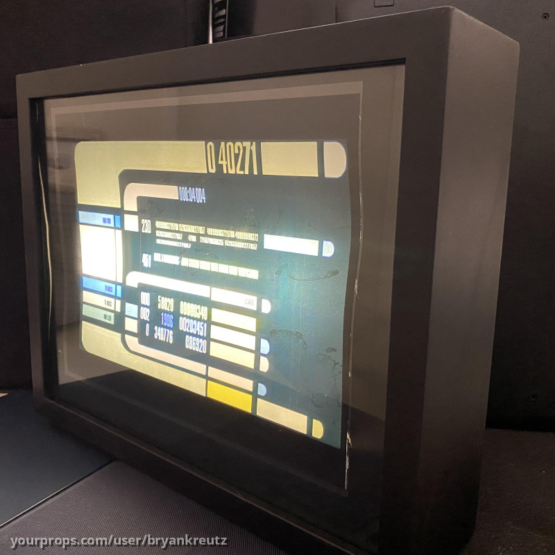 Shadowbox Console lights up with Michael Okuda design of the actual film replica engineering console – Star Trek: Generations (1994) – image 1