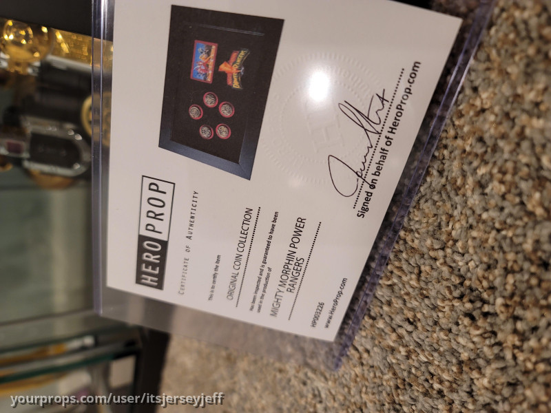 Screen Used Original Power Coin Collection – Mighty Morphin Power Rangers (1993) – image 2