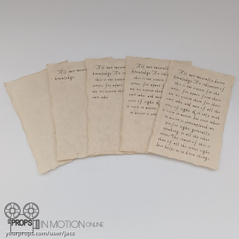 Elizabeth writing pages – Becoming Elizabeth (2022) – image 1