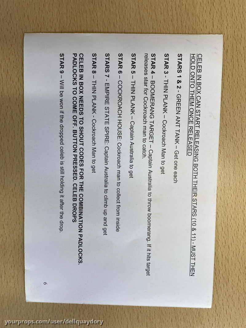 Original Cue Card – image 1