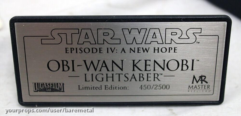 Star Wars Master Replicas Obi-Wan Kenobi Lightsaber Limited Edition (weathered) SW-109 /2,500 – Star Wars: Episode IV - A New Hope (1977) – image 3