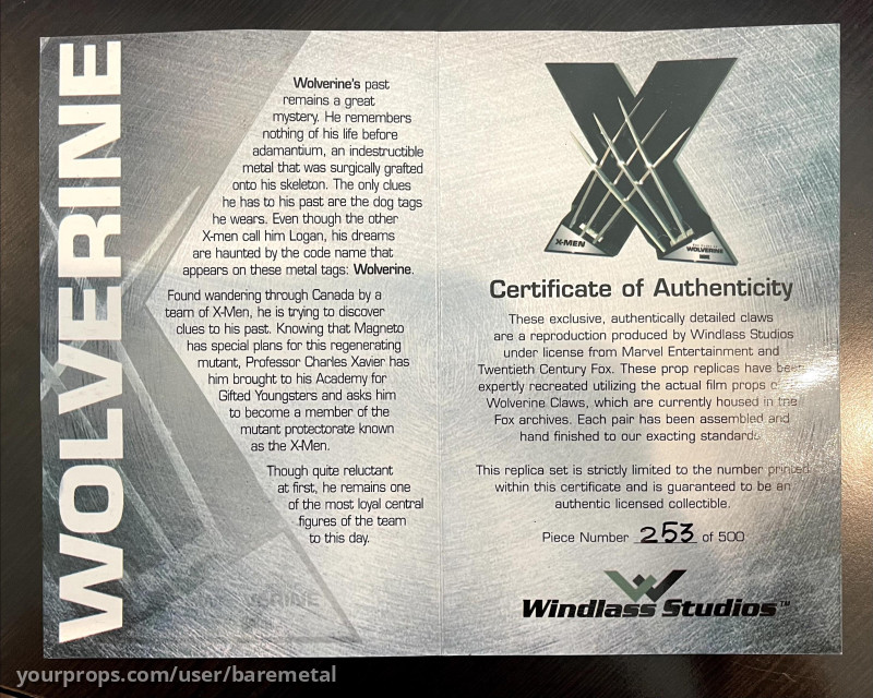 Marvel Windlass Studios The Claws of Wolverine X-Men 253/500 – X-Men (2000) – image 3