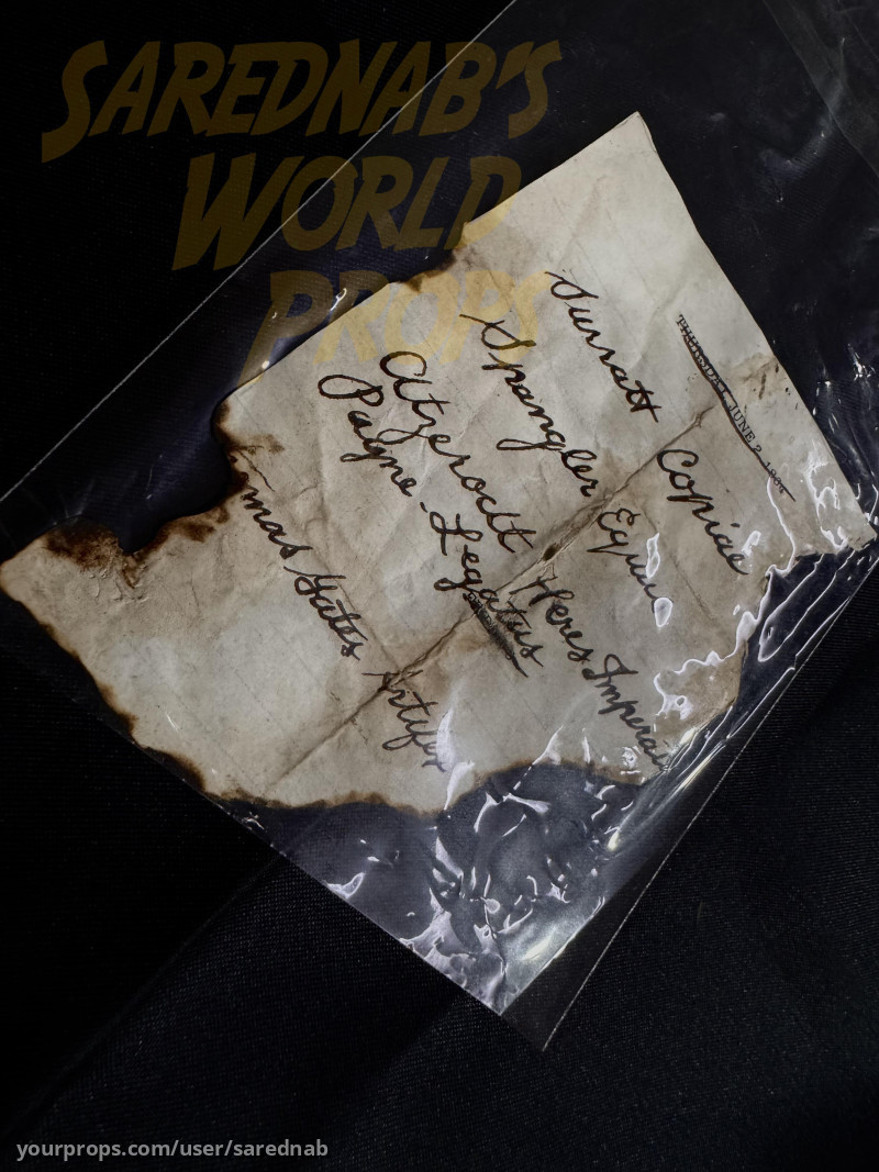 Booth Diary Burned Page – National Treasure: Book of Secrets (2007) – image 2
