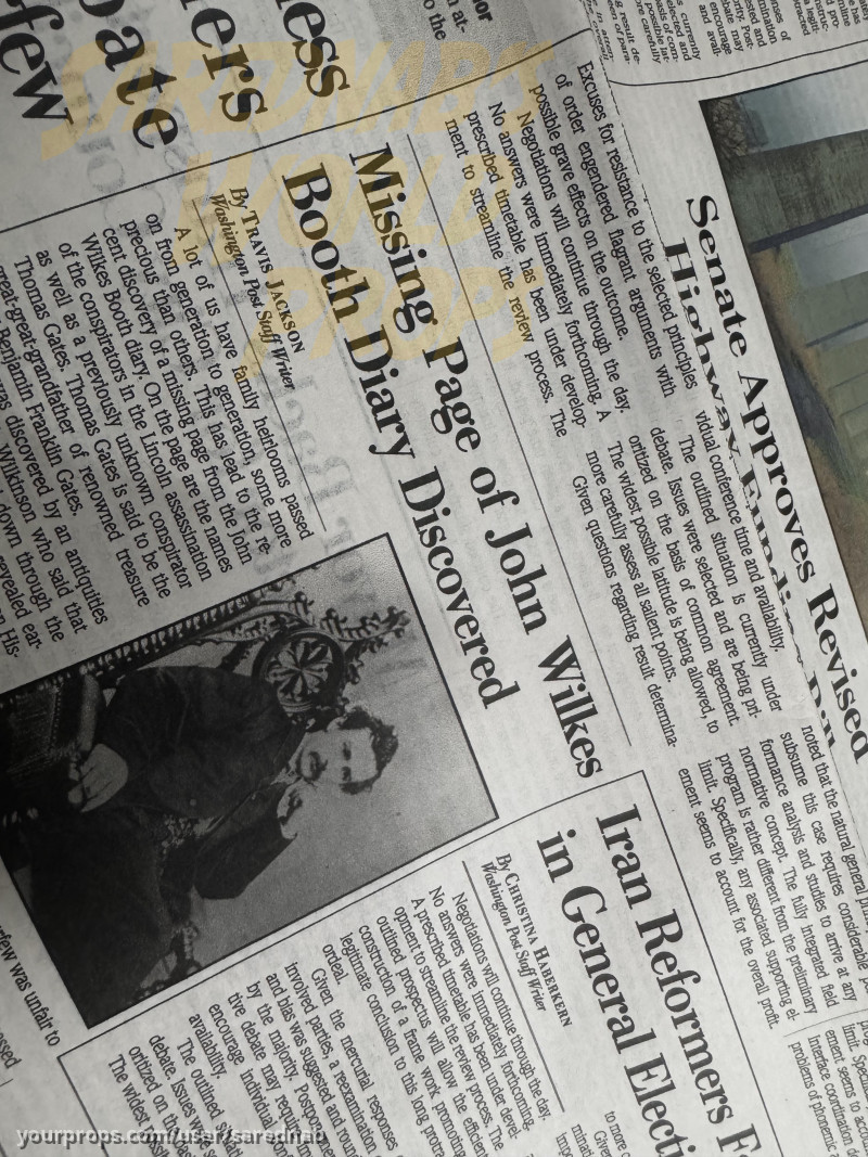Newspaper – National Treasure: Book of Secrets (2007) – image 2