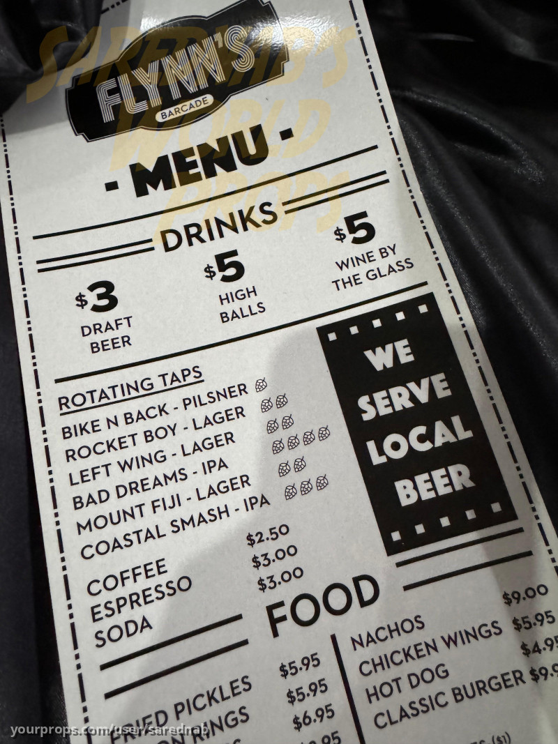 Flynn Bar Menu – Once Upon a Time (2011) – image 2