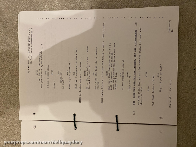 Original shooting script – Tracy Beaker Returns (2010) – image 2