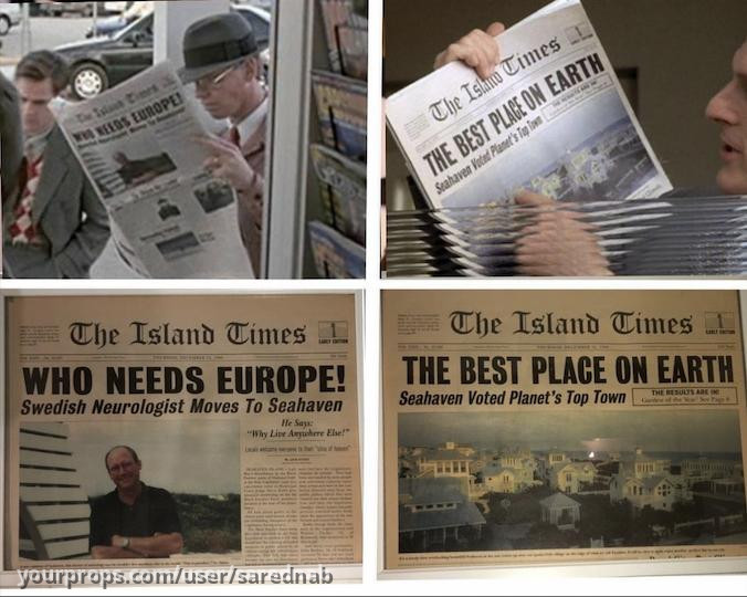The Island Times Newspaper – The Truman Show (1998) – image 5