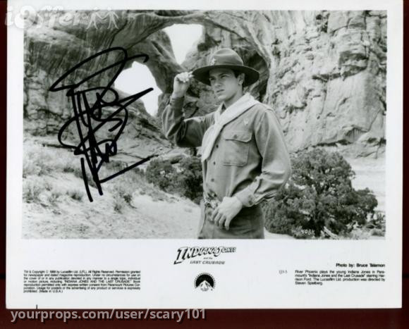 Young Indiana Jones storyboard & River Phoenix Autograph – Indiana Jones and the Last Crusade (1989) – image 2