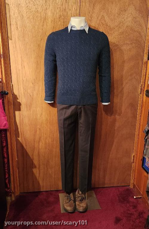 Normans Dark Blue Cable Knit Sweater Outfit – Bates Motel (2013) – image 1