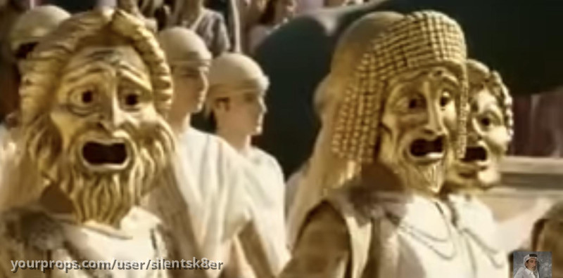 Gold Screen Worn Announcers Mask – Pompeii (2014) – image 4