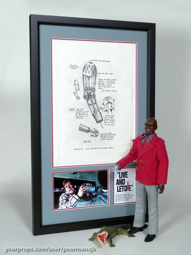 Tee Hee Arm Drawing by Syd Cain – Live and Let Die (1973) – image 1
