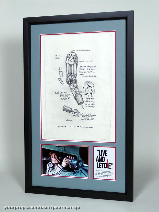 Tee Hee Arm Drawing by Syd Cain – Live and Let Die (1973) – image 2