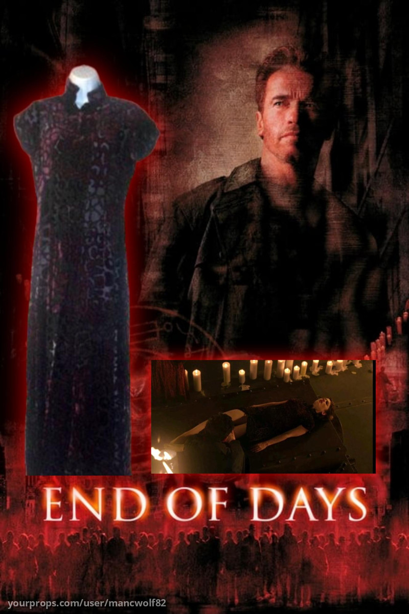 Christine York screen worn sacrifice dress and bra set – End of Days (1999) – image 1