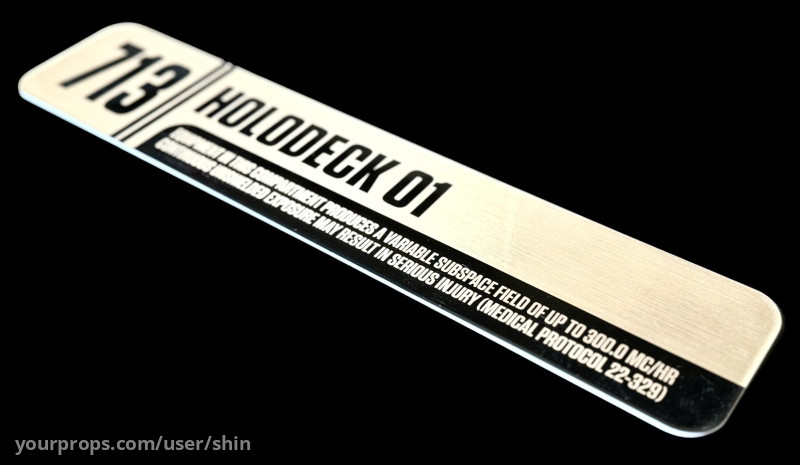 Production made label plate – Star Trek: Picard: The Final Mission (2023) – image 3