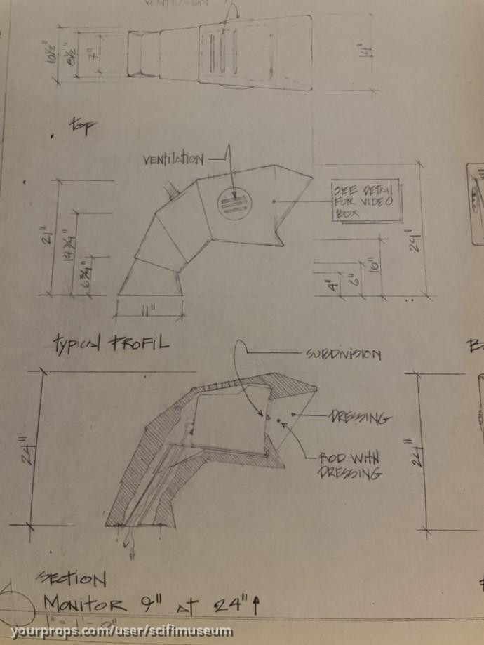 Terls desk blueprint – Battlefield Earth (2000) – image 2