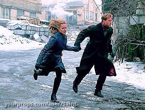 Original Val Kilmer Screen Worn Russia Scene Long Coat Costume – The Saint (1997) – image 4
