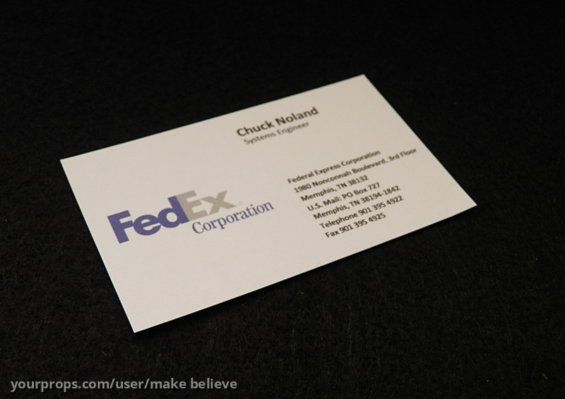 Chuck Noland Fedex card-2 – Cast Away (2000) – image 1