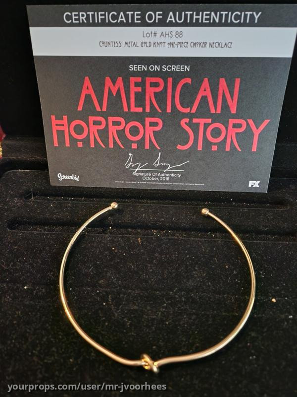 AHS Hotel Original Screen Used Lady Gaga Knot Choker Prop – image 2