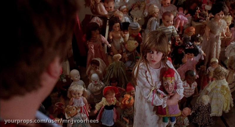 Dolls 1987 Original Production Used Creepy Little Girl Doll in Dress Movie Prop – Dolls (1987) – image 4
