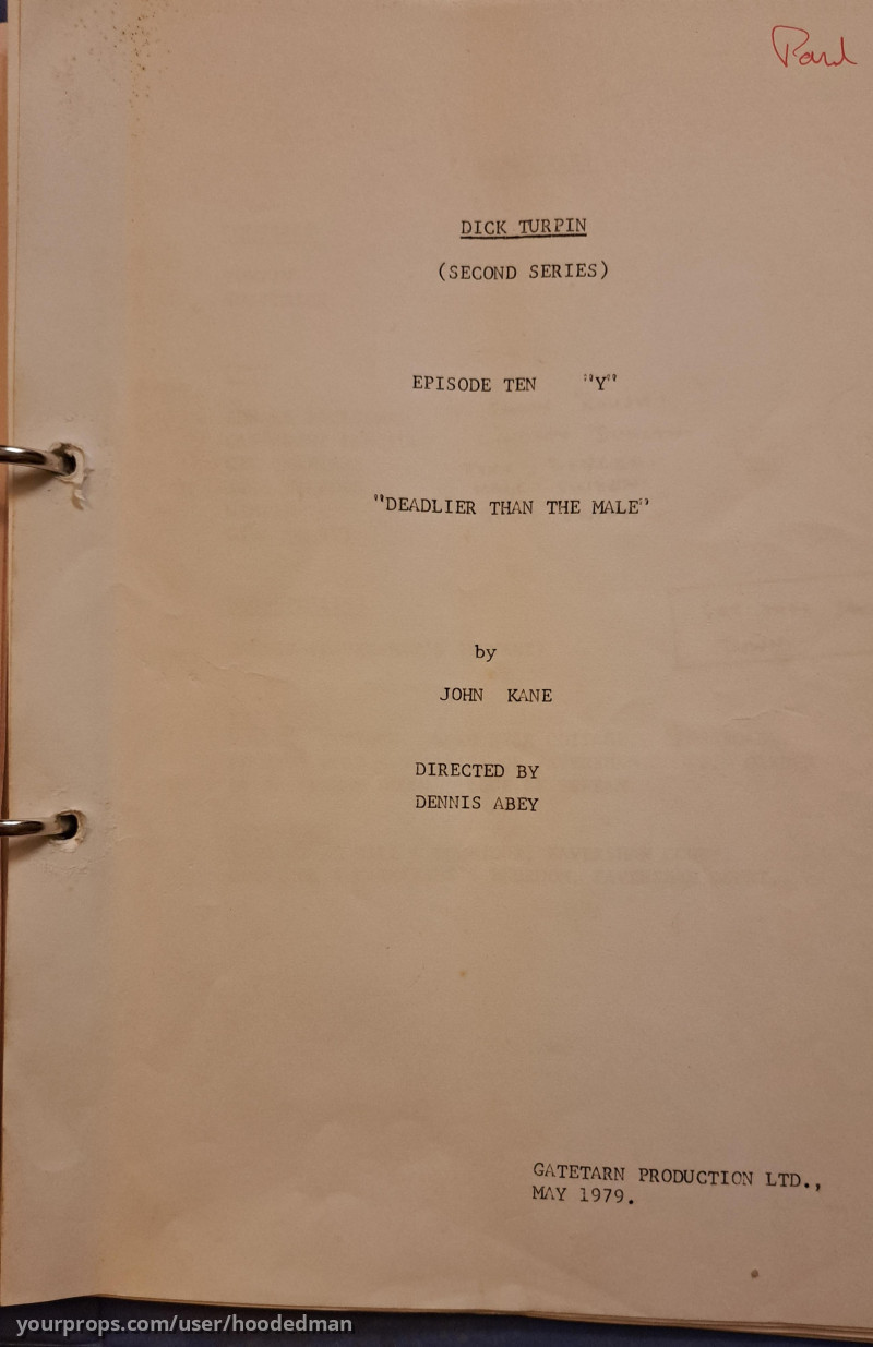 Original, production used scripts – Dick Turpin (1925) – image 3