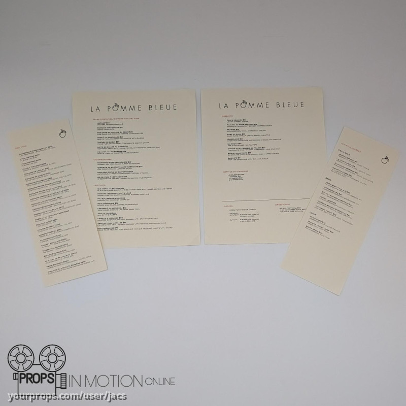 La Pomme Bleue Menus – The Changeling (2023) – image 1