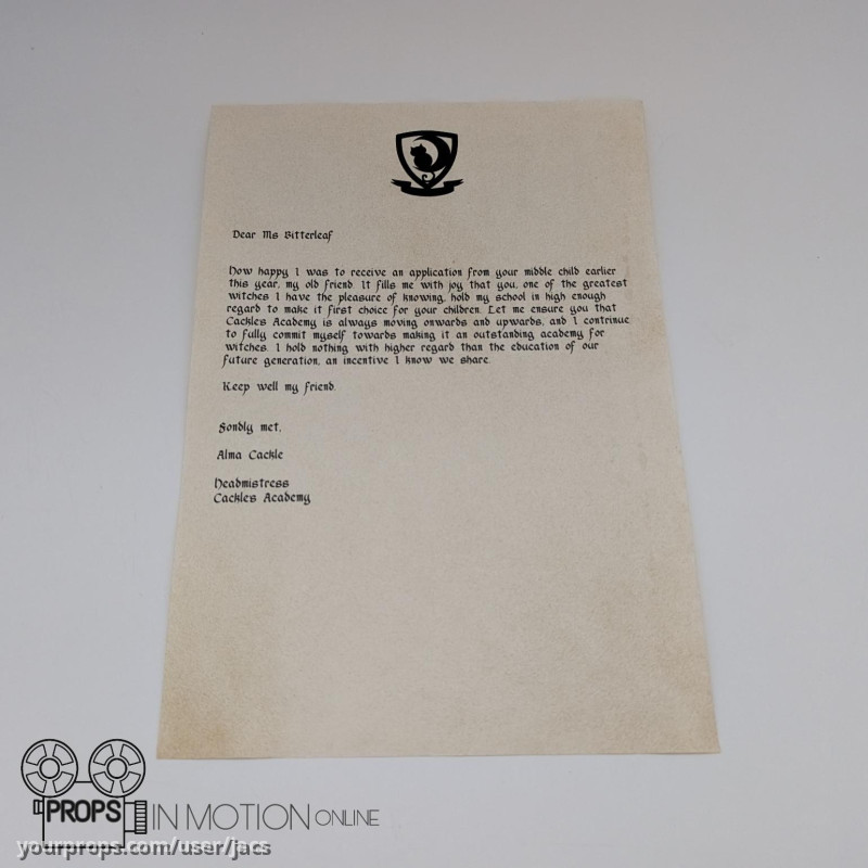 Letter from Alma Cackle – The Worst Witch (2017) – image 1