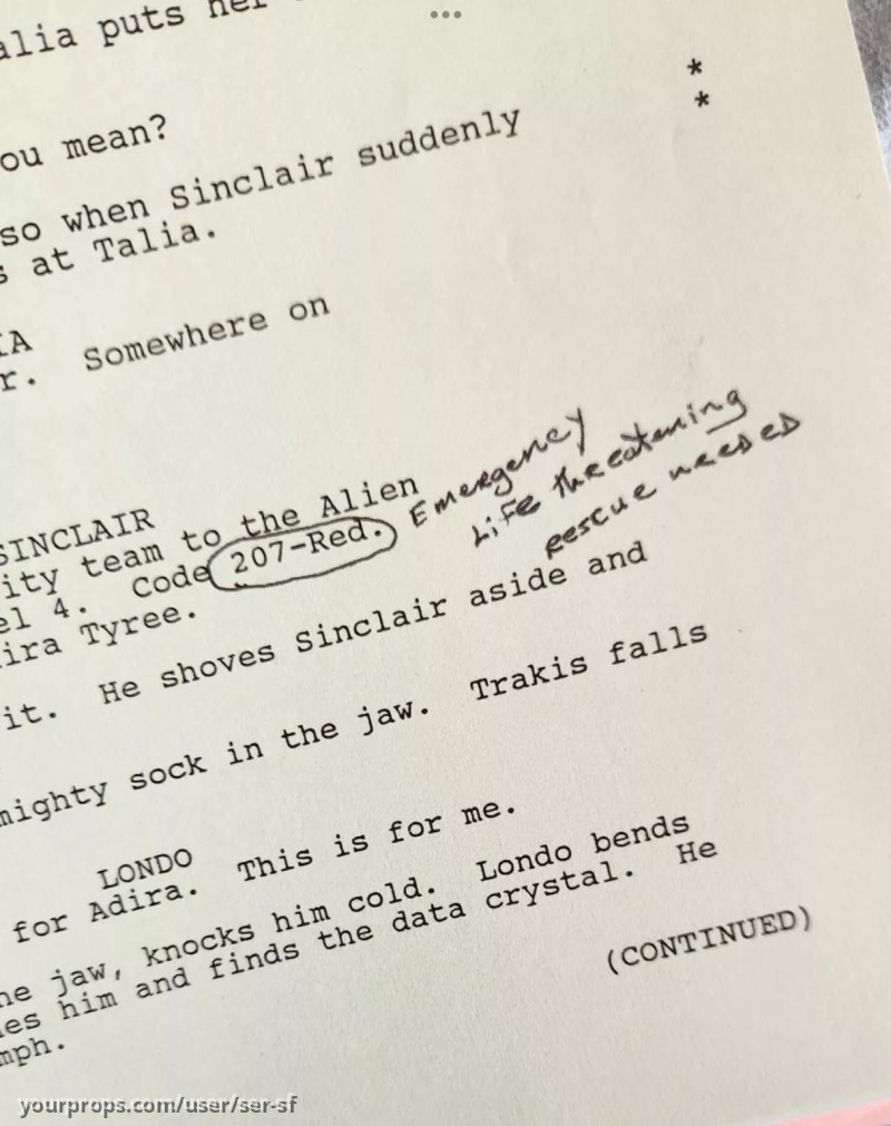 Born to the Purple script signed by Michael O’Hare – Babylon 5 (1993) – image 2
