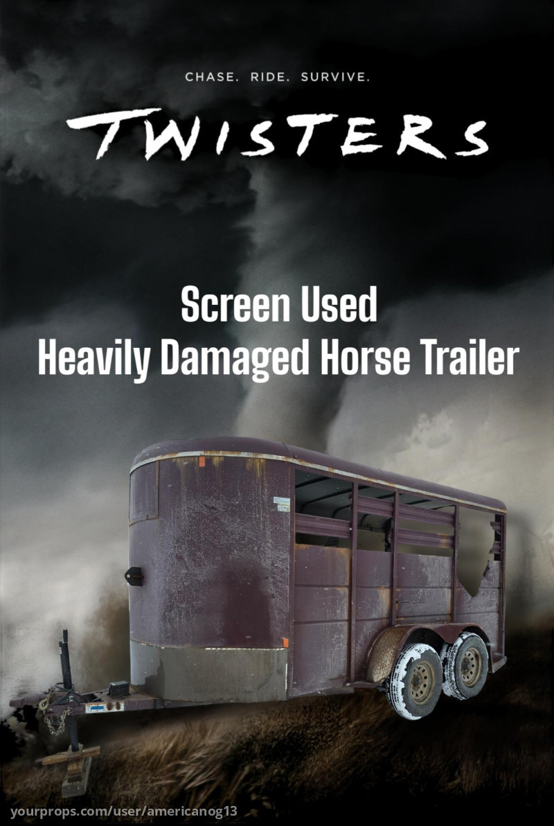 Full Size Horse Trailer from Rodeo Motel Scene Dropped From Twister – Twisters (2024) – image 1