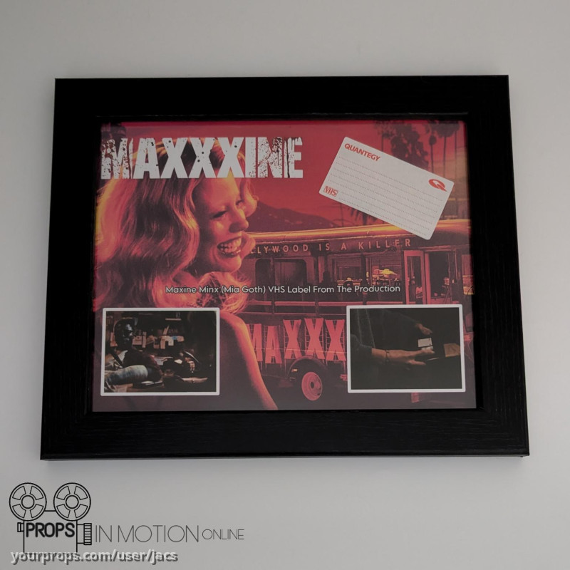 Maxine Minx (Mia Goth) VHS Label – MaXXXine (2024) – image 1